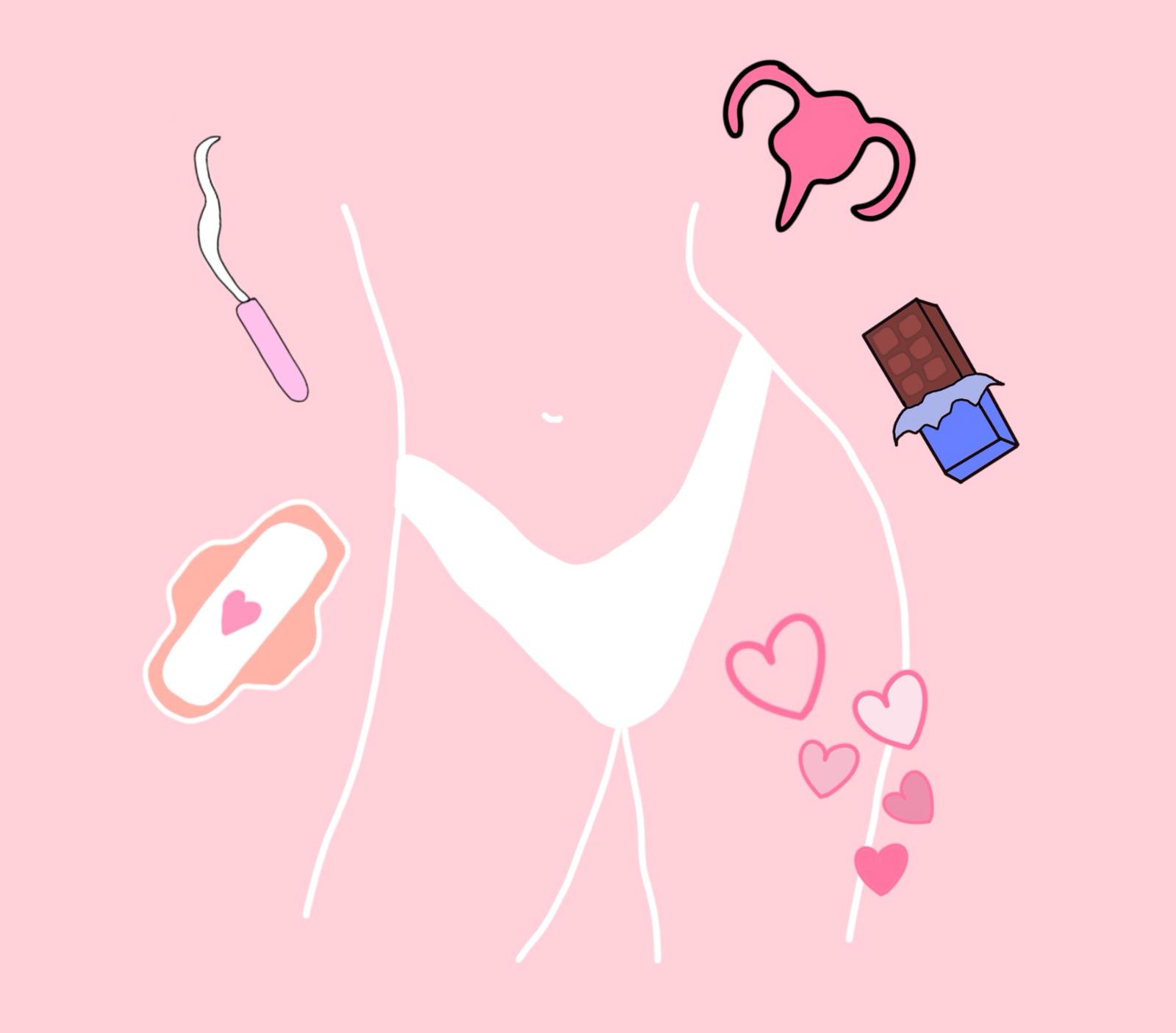 Yes Gurl illustration to showcase menstrual cycle awareness