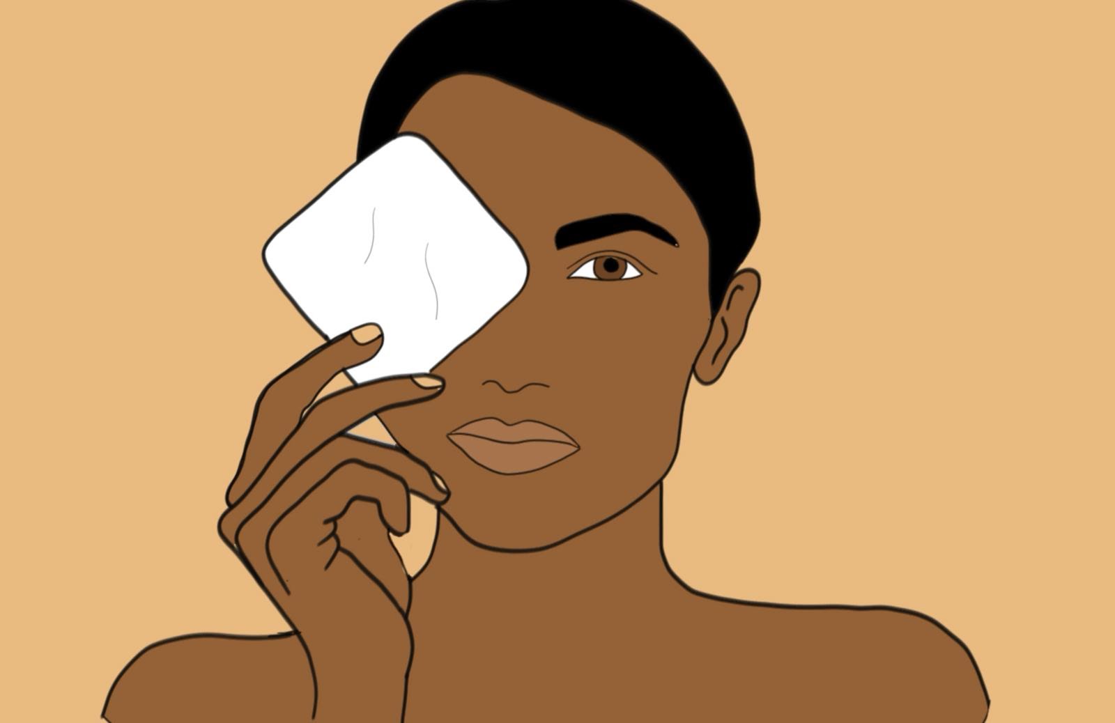 Yes Gurl illustration of a girl alternative wipes to adopt a more sustainable bathroom regime