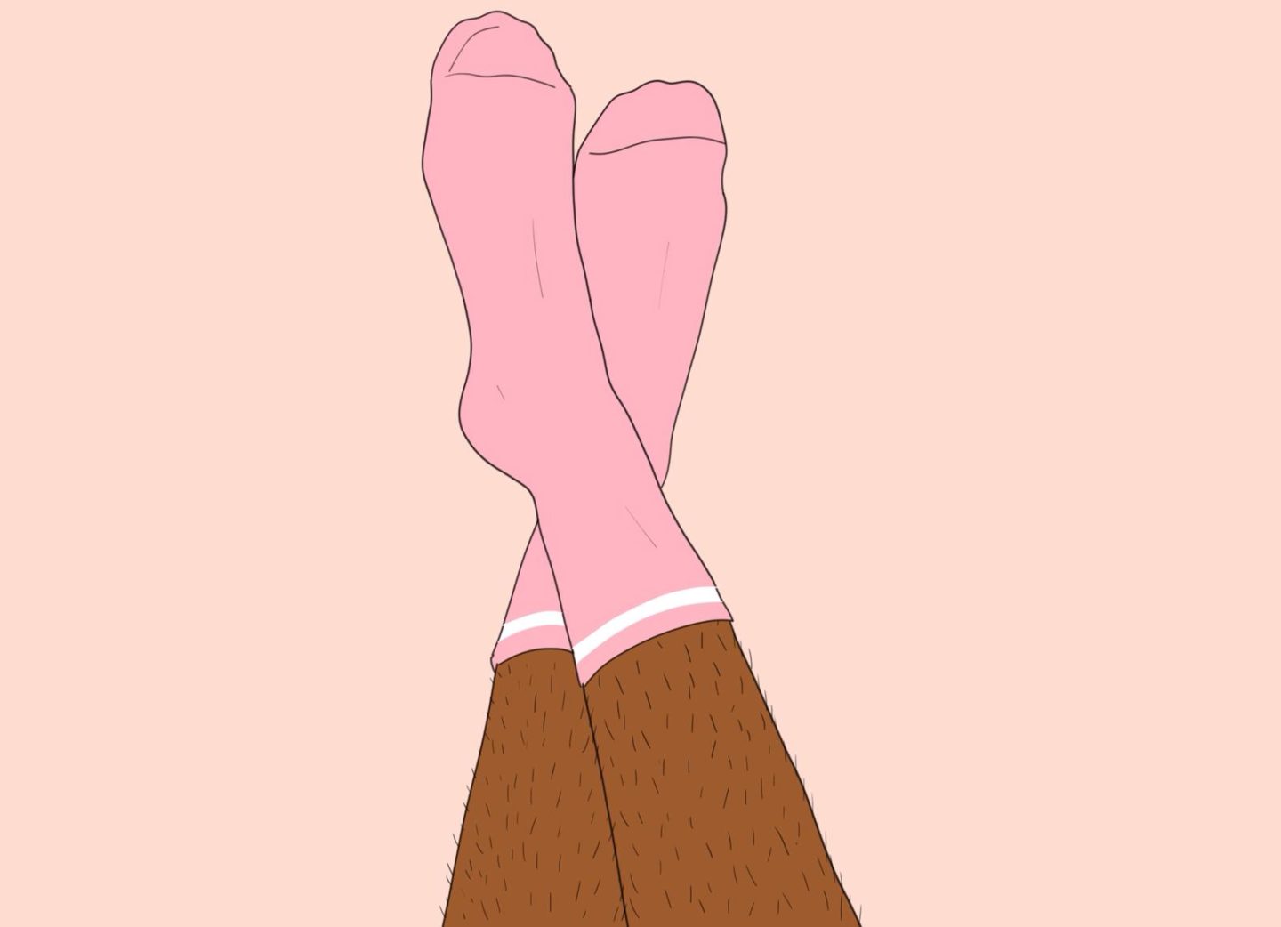 Women and body hair: A girl's hairy legs